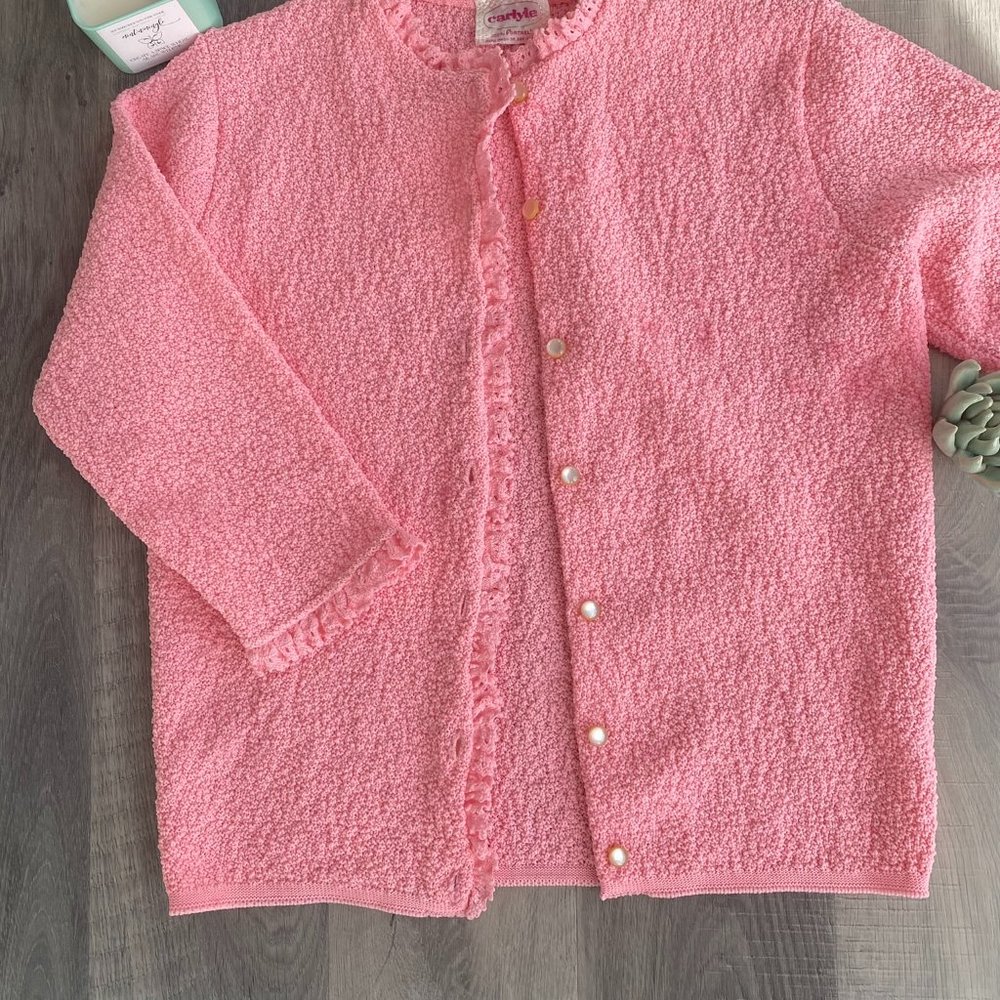 Vintage Carlyle Pink Women's Cardigan